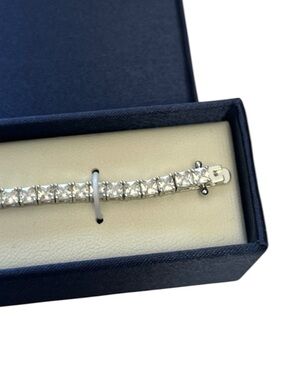 NEW Stella Rose silver plated tennis bracelet
